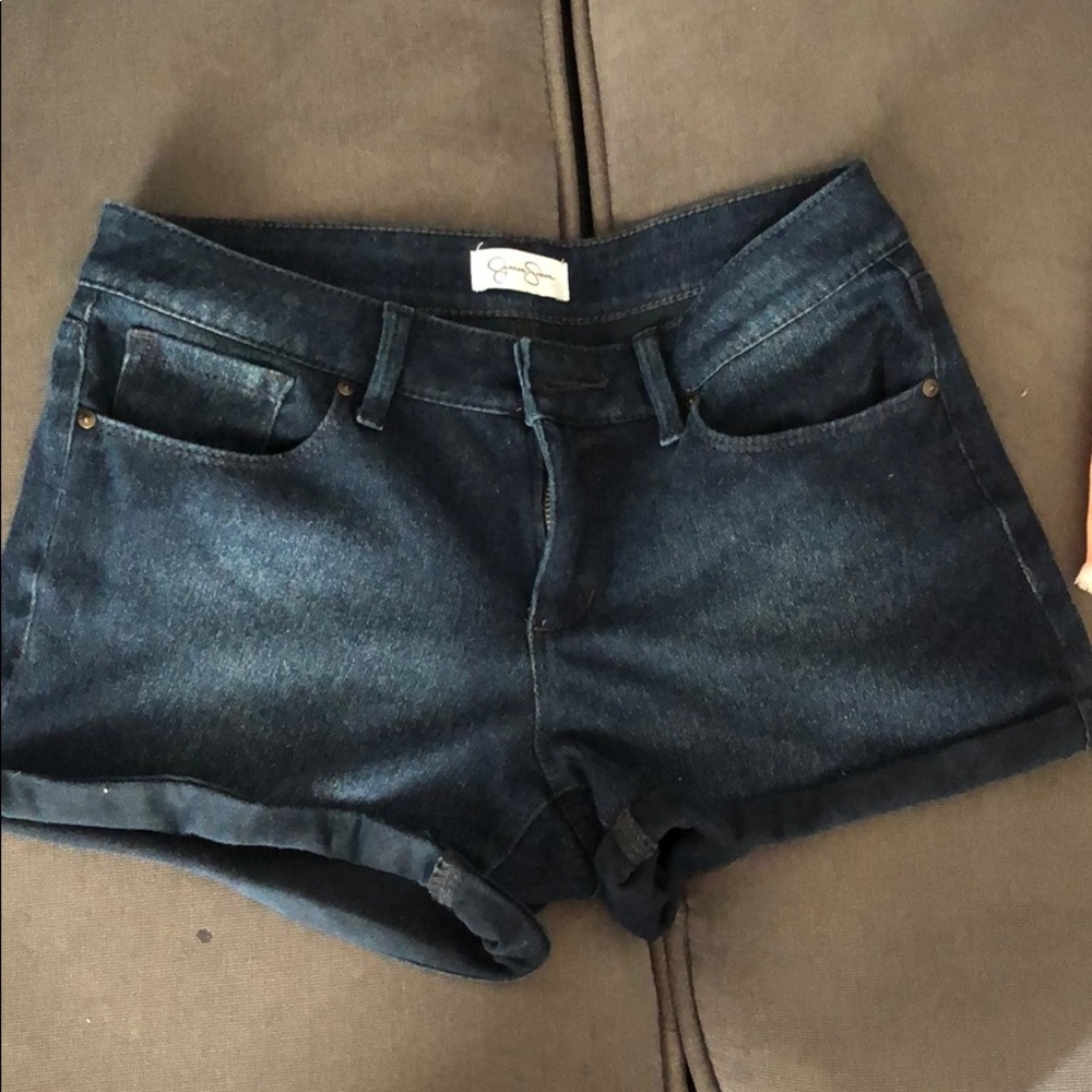 Jessica Simpson dark wash jean shorts